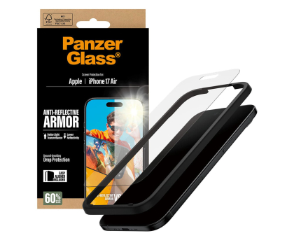 Szkło i folia ochronna PanzerGlass Armor Anti-Reflective EasyAligner do iPhone Air